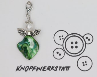 angel, guardian angel, freshwater pearl, angel, guardian angel, lucky charm, bag pendant