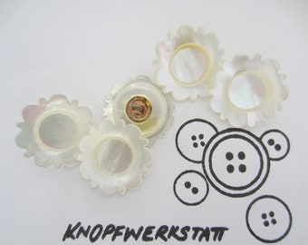 5 Perlmuttknöpfe 12,15oder23mm ,Buttons,Trachtenknöpfe,Knöpfe,Sewing Button,Craft Button,mother of pearl,Permuttknöpfe,