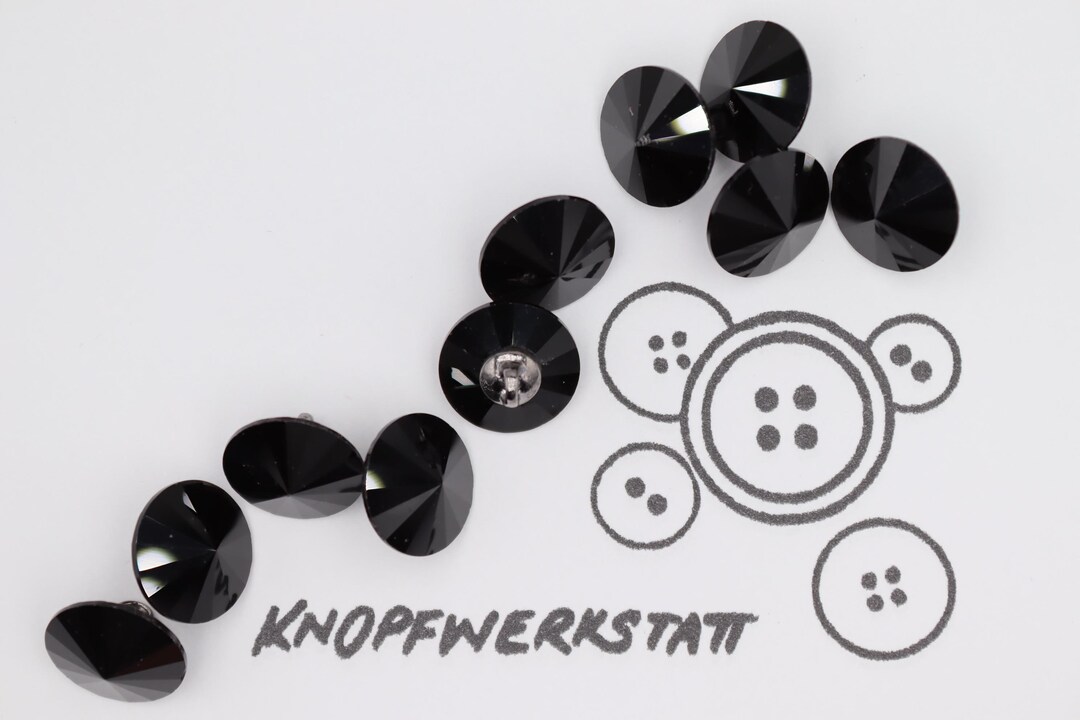 5 Glass Buttons 10, 12, 14 Mm, Buttons, Traditional Buttons, Buttons ...