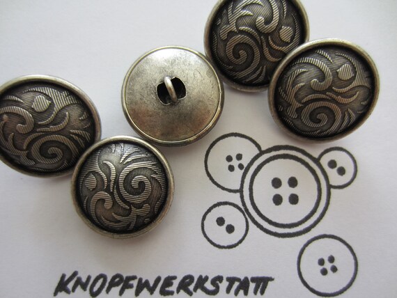 Metal Buttons 18 Mm, 23 Mm, or 28 Mm, Buttons, Traditional