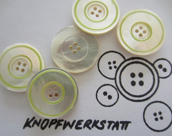5 mother of pearl buttons 18 mm or 23 mm, buttons, traditional buttons, buttons, sewing button, mother of pearl, mother of pearl buttons, natural material, jacket button