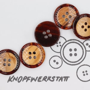 5 wooden buttons 20 mm, button, wooden buttons, button, buttons, sewing button, craft button, wooden button, traditional buttons, natural material, 4 hole button