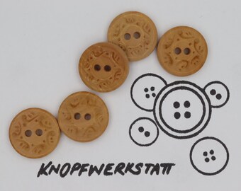 5 boutons en bois 18 mm, boutons, boutons en bois, bouton, boutons, bouton artisanal, bouton en bois, boutons traditionnels, matière naturelle, bouton 2 trous