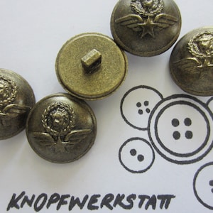 5 plastic buttons 15 mm or 20 mm, synthetic buttons, military buttons, small buttons, shirt button, blouse button, uniform button, shank button