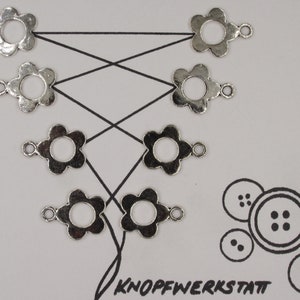 Metal bodice eyelets, 3, 4 or 5 pairs, dirndl eyelets, bodice hooks, lacing eyelets, traditional buttons, Middle Ages, Oktoberfest, Bavaria, Dirndl