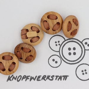 5 wooden buttons 18 mm, button, wooden buttons, button, buttons, sewing button, craft button, wooden button, traditional buttons, natural material, shirt button