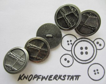 5 boutons métal 12 mm ou 20 mm, bouton, boutons traditionnels, boutons plats, bouton métal, motif simple, bouton veste, bouton chemisier, bouton à queue
