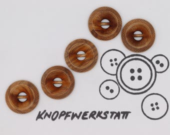 5 boutons en bois 18 mm, boutons, boutons en bois, bouton, boutons, bouton artisanal, bouton en bois, boutons traditionnels, matière naturelle, bouton 2 trous