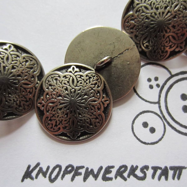 5 metal buttons 17 mm, buttons, costume buttons, buttons, buttons, buttons, buttons, Sewing button, craft button,cute,metal button