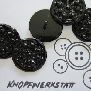 5 metal buttons 25 mm or 35 mm, buttons, traditional buttons, shank buttons, flat buttons, metal button, coat button, jacket button, black