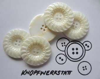 5 mother-of-pearl buttons 18.23 mm or 28 mm, buttons, traditional buttons, buttons, sewing button, mother of pearl, mother-of-pearl buttons, ornament, natural material