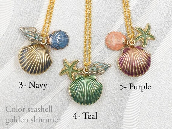 Seashell on sale locket necklace