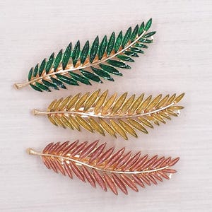 Leaf Hair Clip (One Piece) Autumn Leaf Barrette Pin Leafy Branch Hair Accessories Woodland Treasure Wedding Prom Birthday Gift