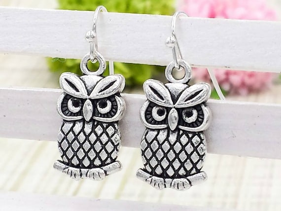 Sterling Silver Owl with Cute Eyes Pendant Sterling Silver Owl with Cute Eyes Pendant