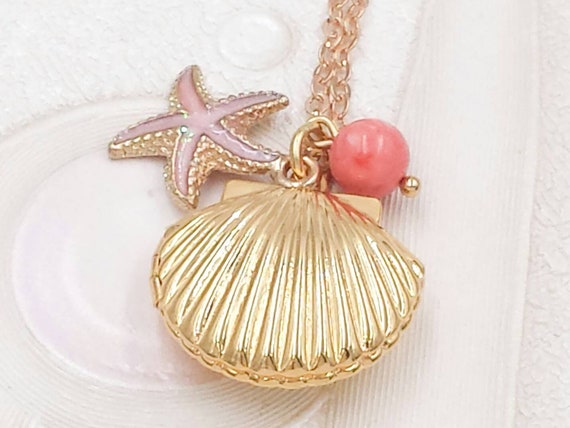 Seashell locket hotsell