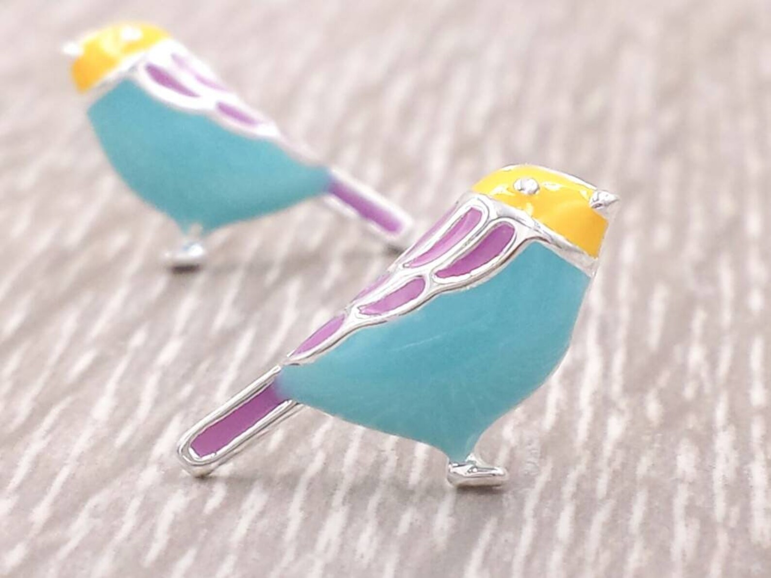 Light Blue Velour with Tiny Birds-Eye Picque
