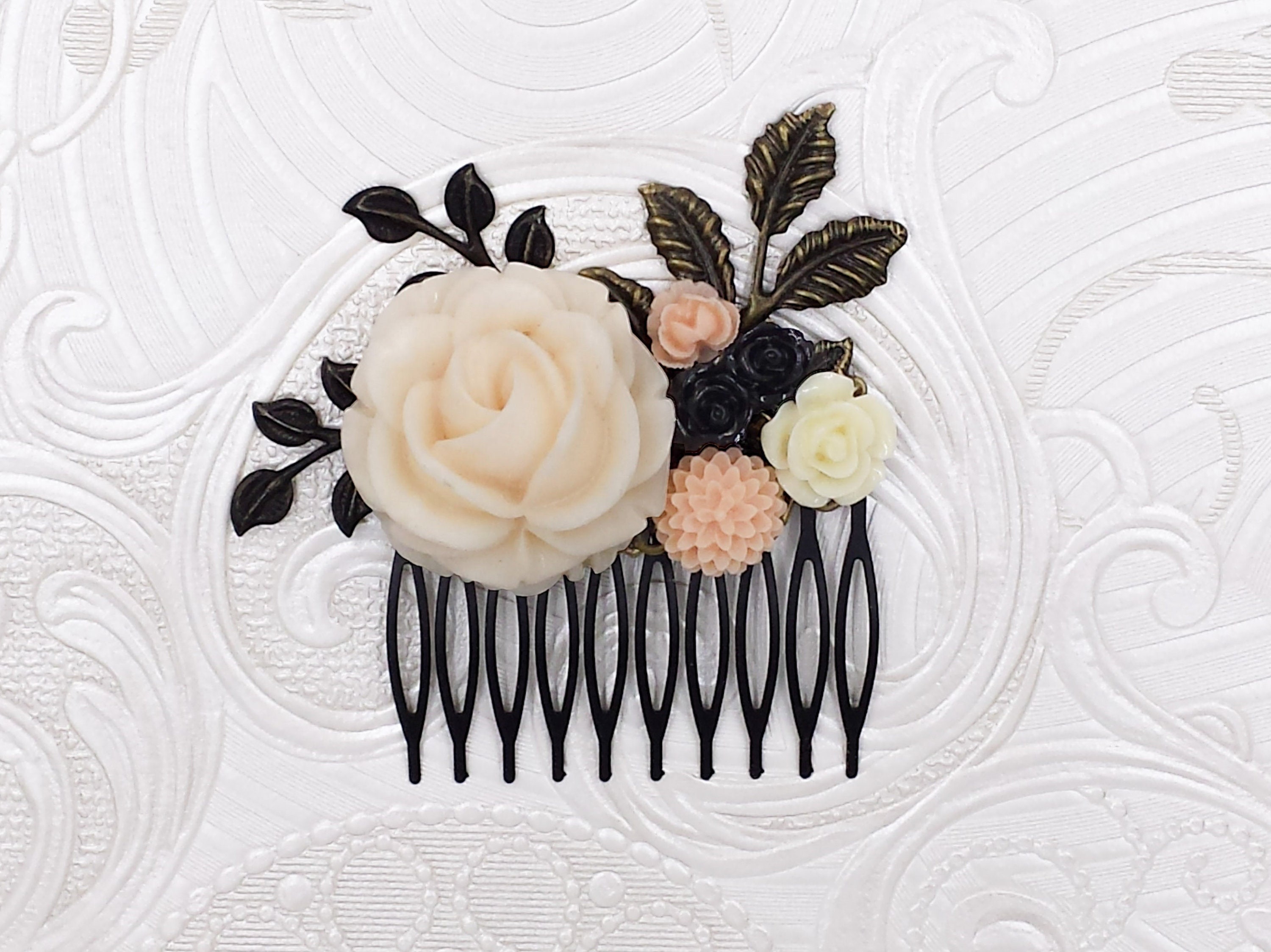 Ivory Hair Comb - Etsy Ivory Hair Comb - Etsy