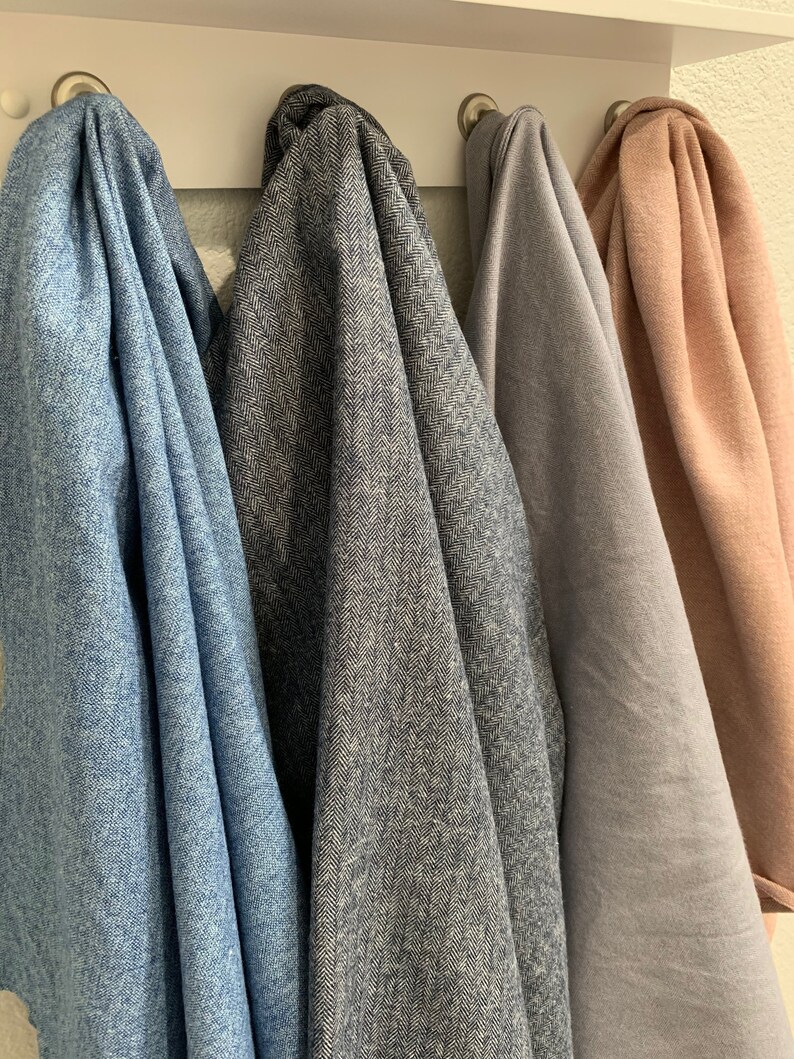 Herringbone Flannel Baby Blanket LARGE