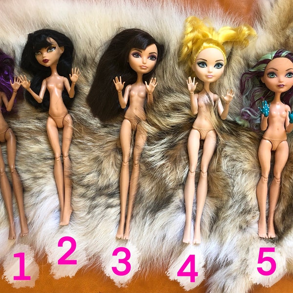 Monster High and Ever After High Natural skin Tones base dolls for OOAK Customizing