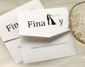 Finally Tri Fold Wedding Invitations - SAMPLE