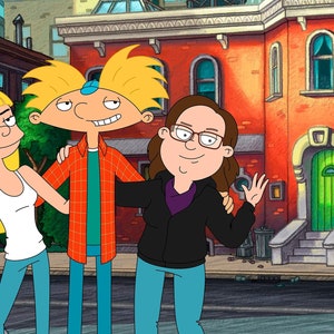 Hey Arnold custom portrait, cartoon commission art, digital illustration, artist for hire
