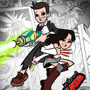 Retrato de casal personalizado em estilo de quadrinhos, desenho de comissão, ilustração digital de desenho animado, presente animado para amigo