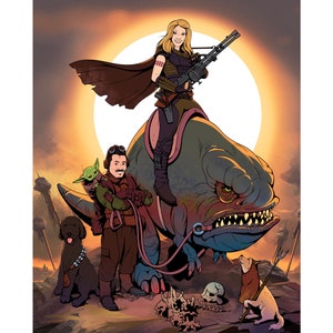 retrato de ciencia ficción de pareja personalizado, póster imprimible digital, regalo de aniversario para novio, caricatura usted mismo