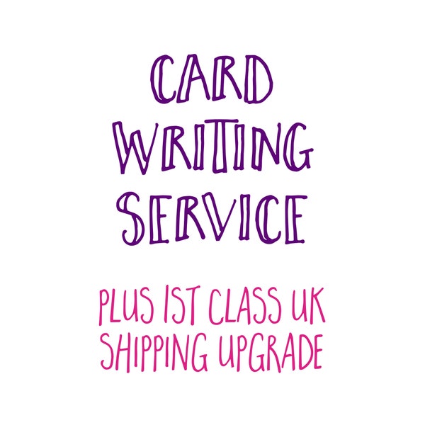 Write and send service, handwritten card, send direct, personalised message, direct to recipient, handwritten and sent, sent directly