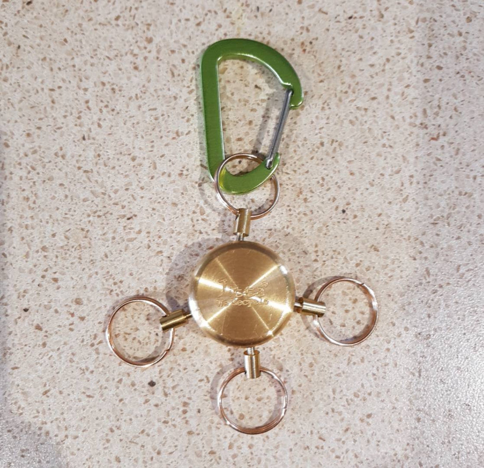 Japanese Solid Brass Keychain. Handmade From Recycled Brass. Etsy