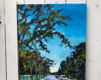 Landscape Painting - 18x24 inch - Acrylic on canvas - Sunday afternoon walks with you