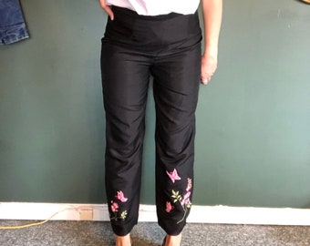 Silk Cigarette Pants - Etsy UK