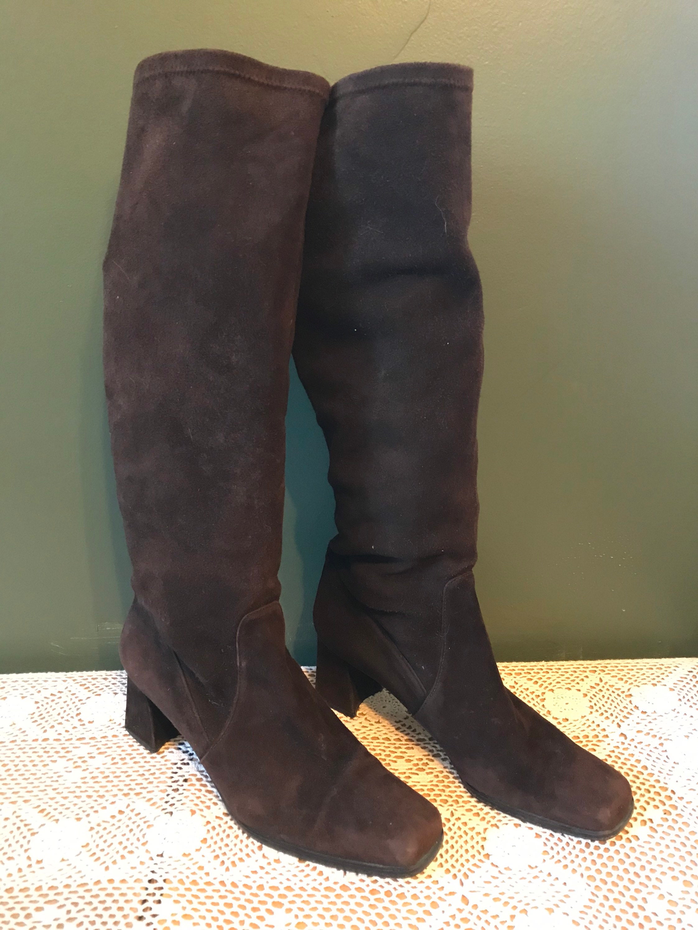stuart weitzman brown boots