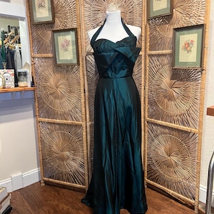 dark green dress pinterest Emerald Satin - Etsy VENDOR COLOR-SIREN SONG PRINT