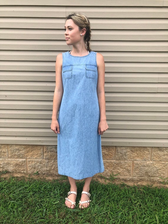 simple denim dress