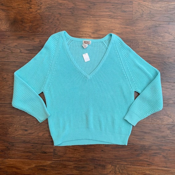 robins egg blue sweater