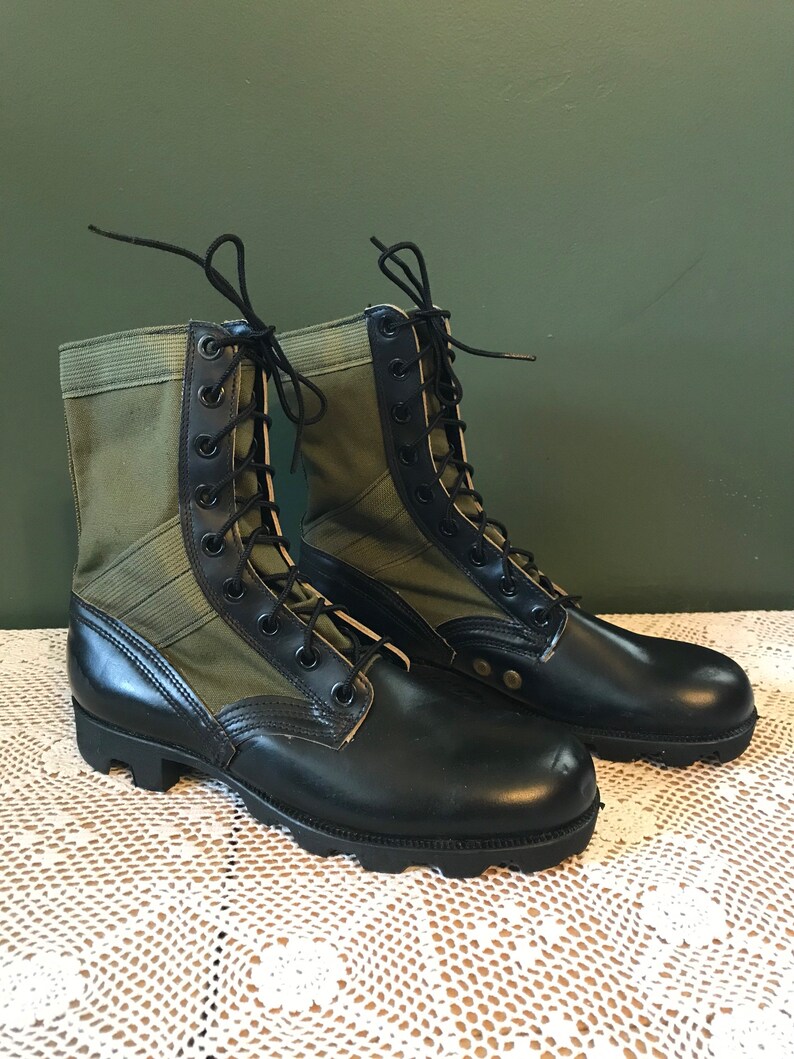 narrow combat boots