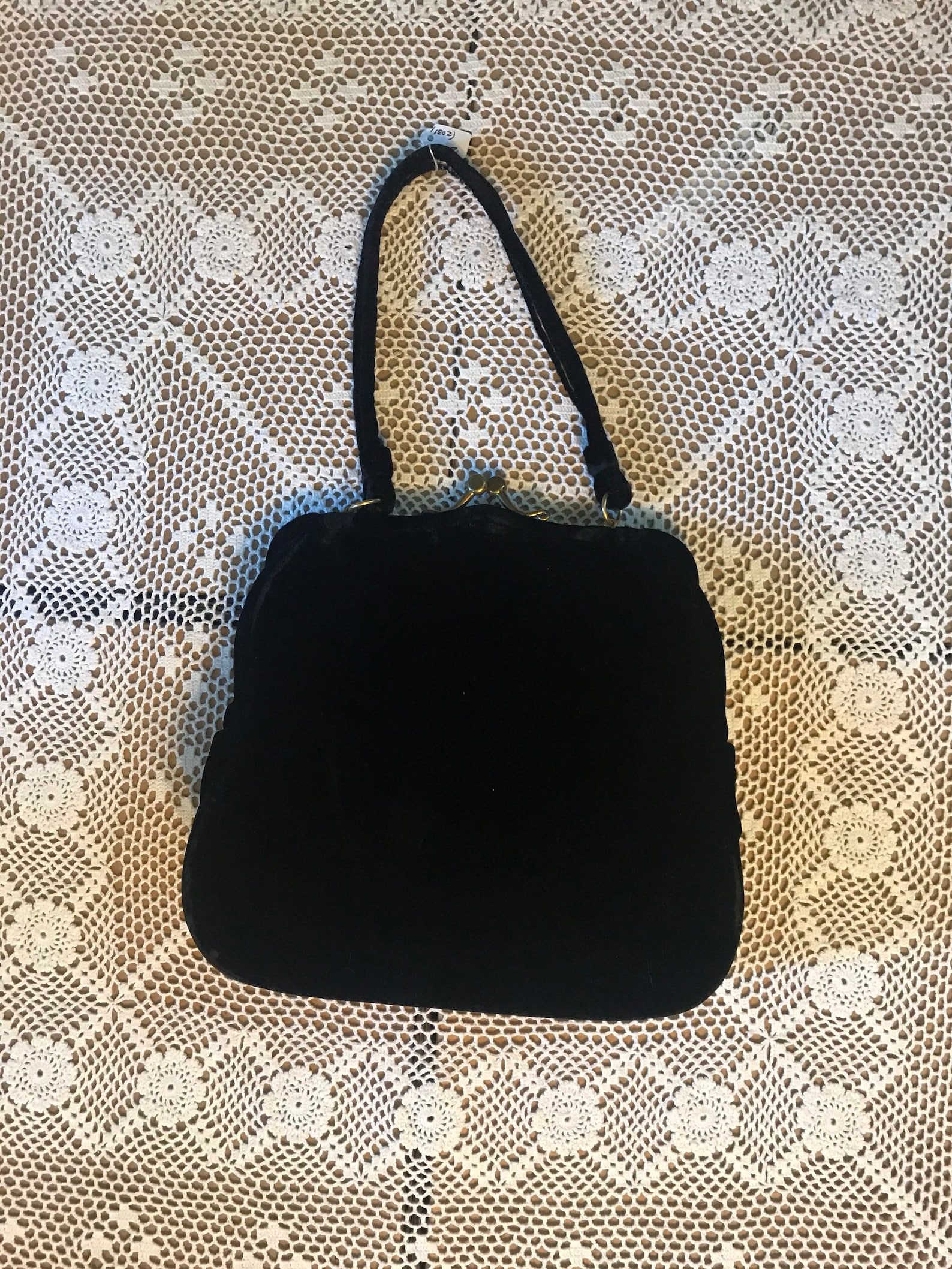 Vintage Ingber Velvet Purse Black Velvet Handbag | Etsy