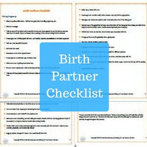 Birth Partner Checklist