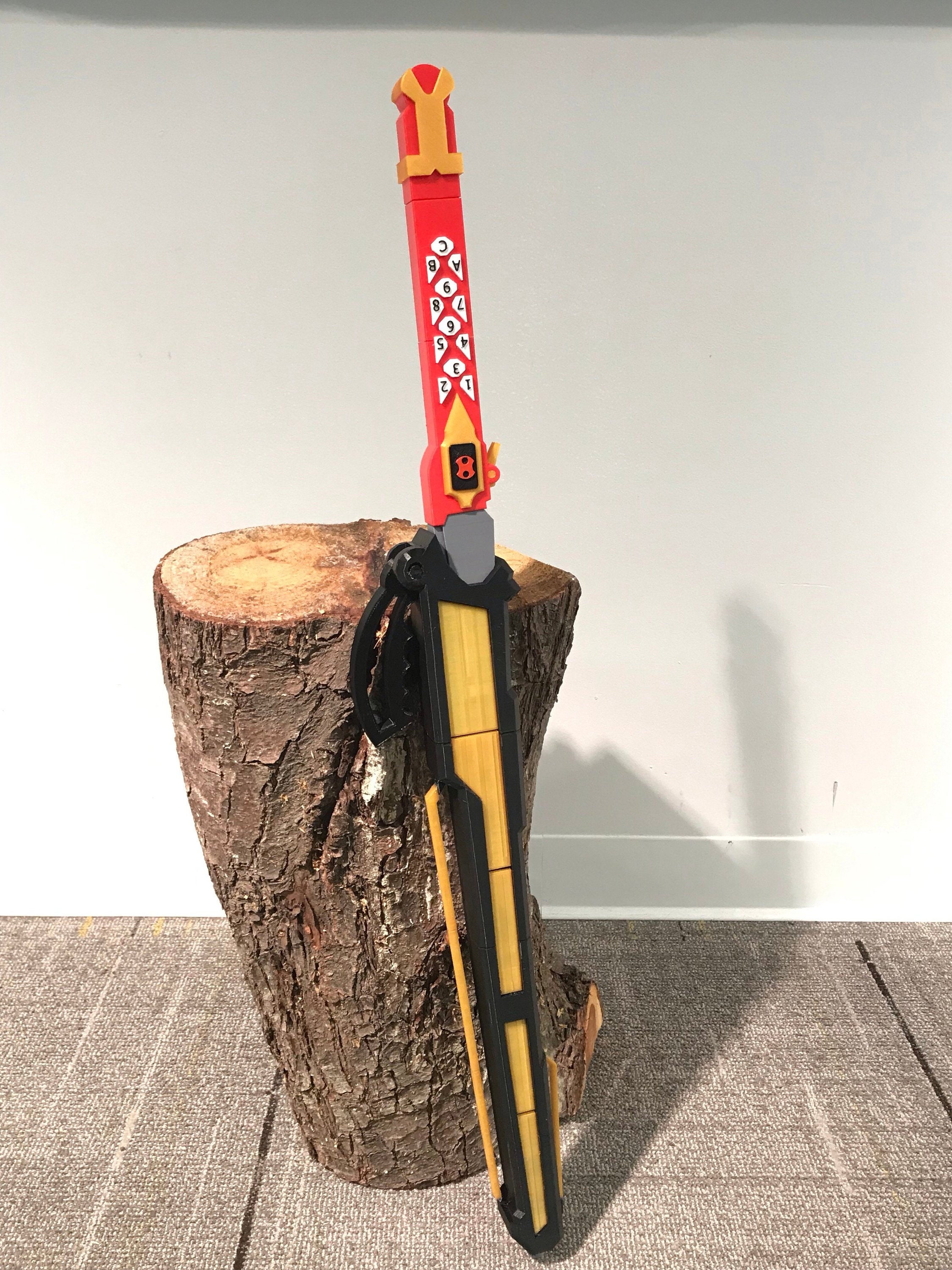 Power Rangers Ninja Storm Sword Prop 3d Model Full Size | Etsy