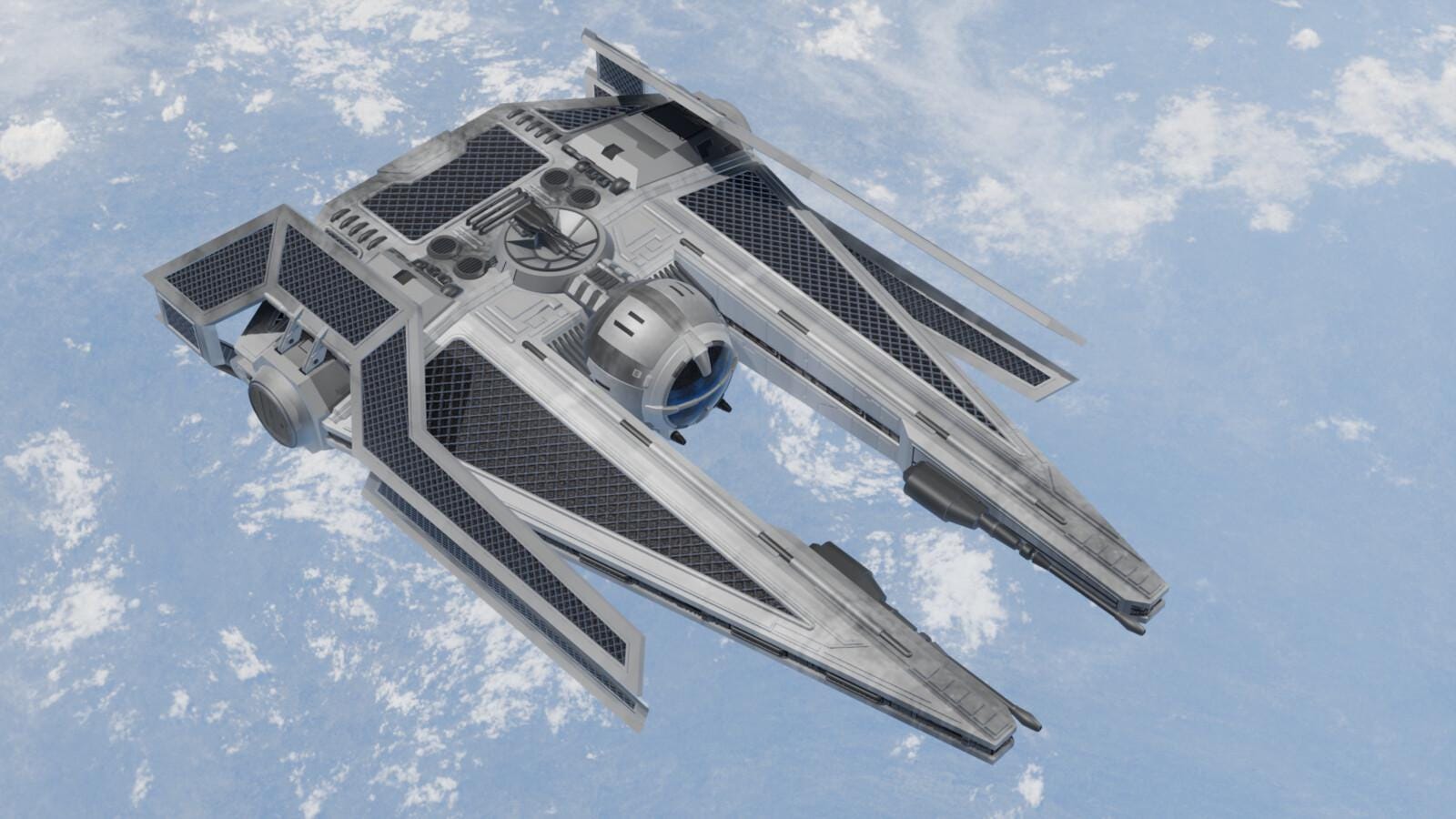 TIE Vigilante Starfighter Model – Micro Galaxy, X-wing Miniature