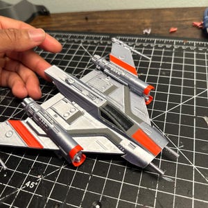 Star wars - Porsche "Pegasus" Starfighter Model: EC Henry (Redesign) - 6 Inch Table top model - TVC Scale with Cockpit