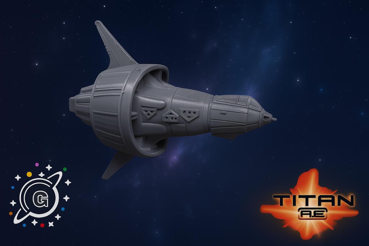Titan A.E. Phoenix Ship Model – 25th Anniversary Tribute (6” or 12