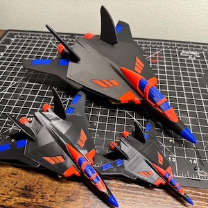 Turbo Kat | Swat Kats TurboKat Jet – 3D-utskriven modell | Retro tecknad samlarobjekt | Anpassad sci-fi-flygplansleksak