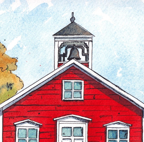 Schoolhouse Drawing