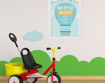 Birth Picture - Hot Air Balloon for Baby