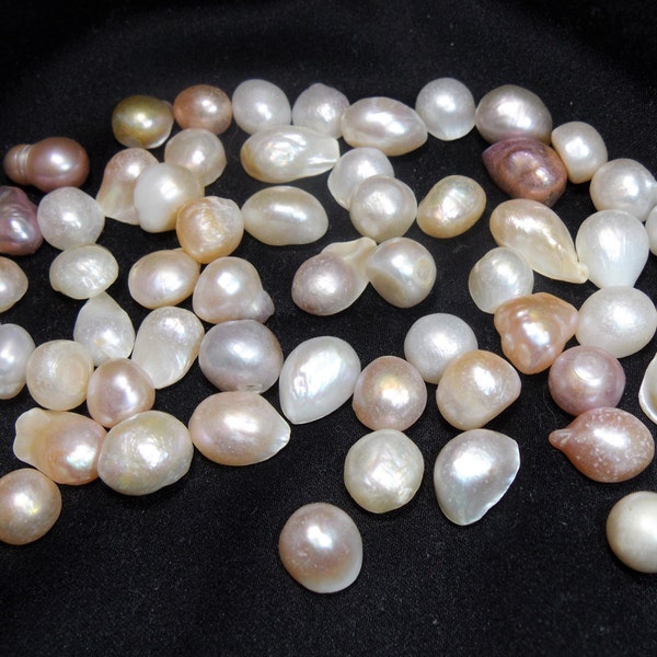 100g Raw Freshwater Pearls, Natural Pearl Beads, Pearl Loose Gemstones Jewelry Beads Accessories Fashion Healing