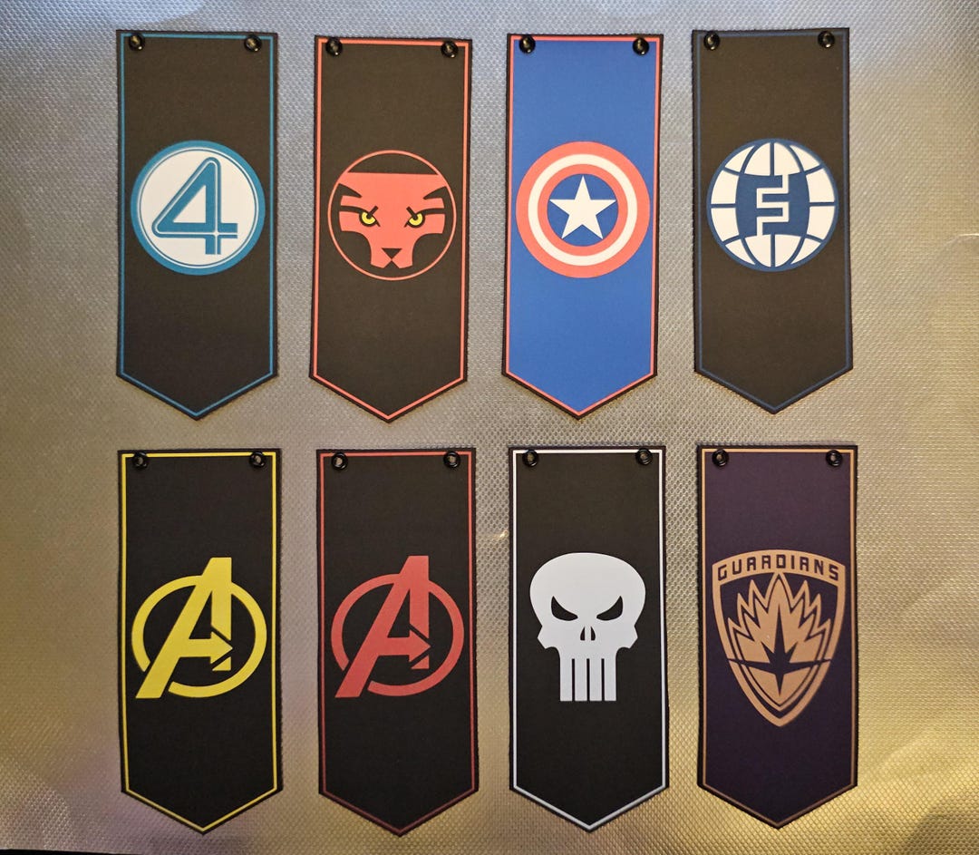 Marvel Heroes Figure Size Banners Various Styles and Size Options - Etsy