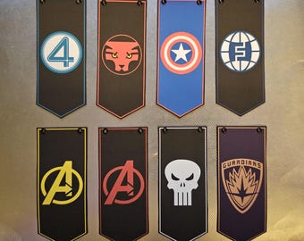 Marvel Heroes Figure Size Banners Various Styles and Size Options