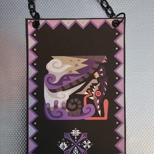 Monster Hunter Chameleos Custom Made Mini Cloth Banner