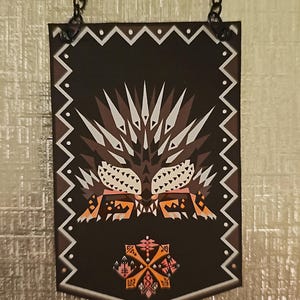Monster Hunter Elder Dragon Ruiner Nergigante Custom Made Mini Cloth Banner